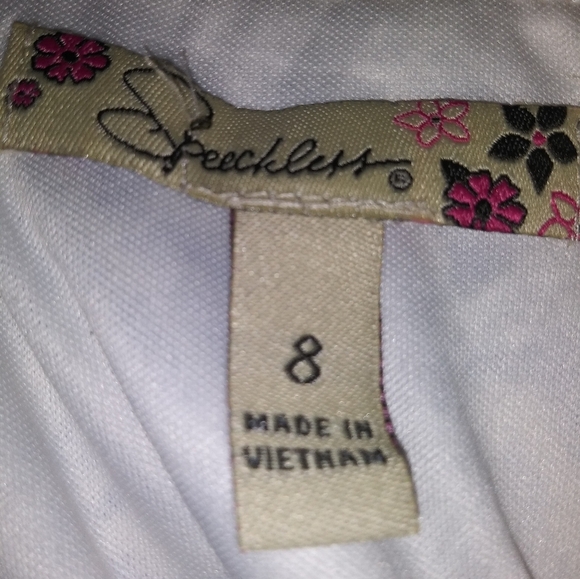 Cream Lace Dress w/Decorative Pearl Waist Sz 8 - Picture 3 of 4